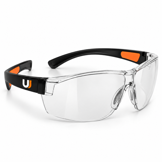 Urquhart James Clear Safety Glasses – Lightweight Impact-Resistant Eyewear
